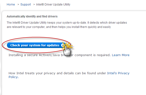 Intel Driver Check your system