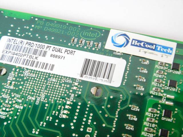 LAN Card Intel Pro PT Dual Port Server แนะนำ เหมาะสำหรับ Diskless Server และ Server ทั่วไป